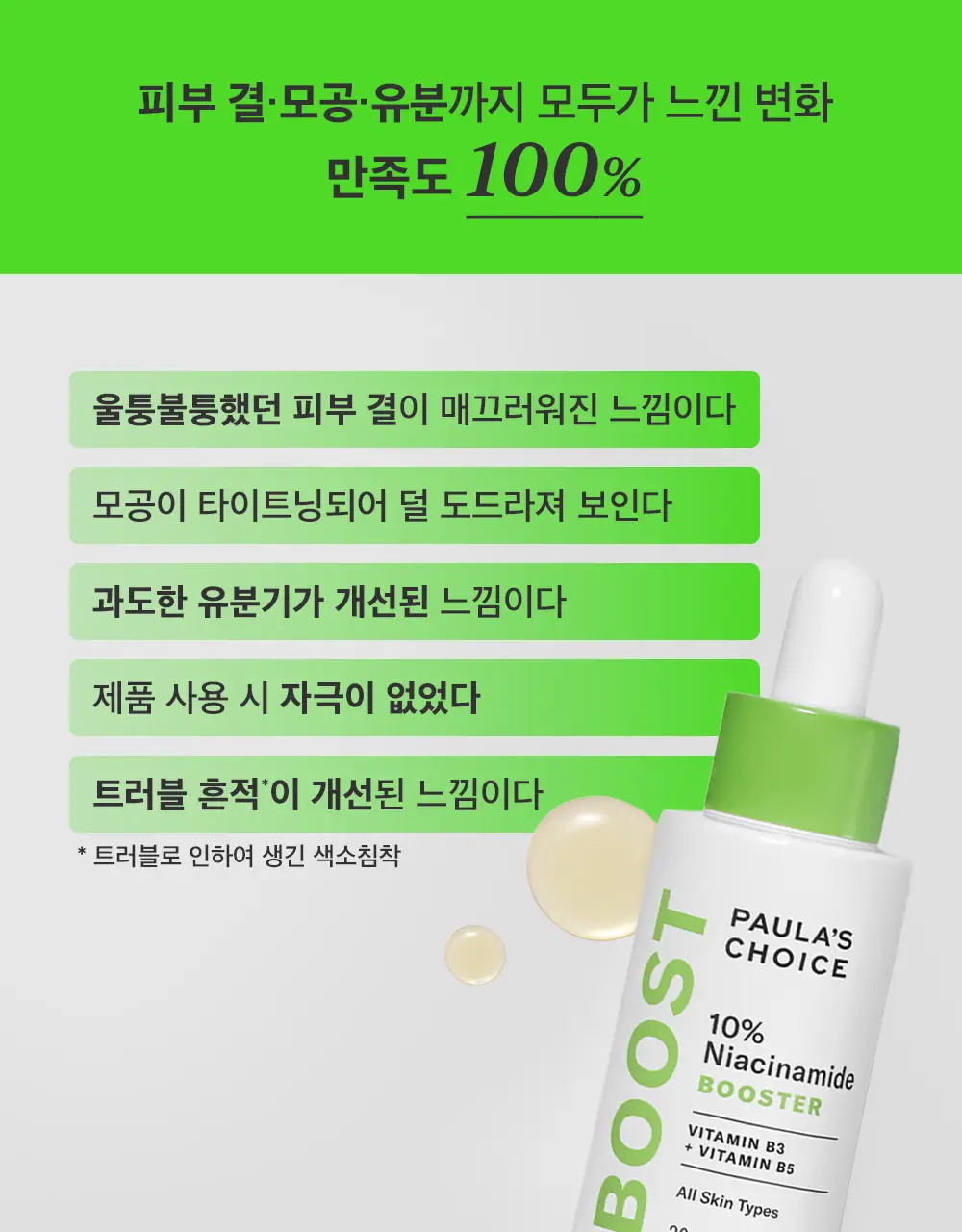 [모공컨트롤샷]폴라초이스 10% 나이아신아마이드 부스터 앰플 20ml 상세페이지 22